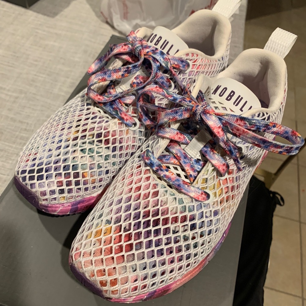 SOLD - NoBull Vibrant Colorful Watercolor Running Shoes - Picture 3 of 5